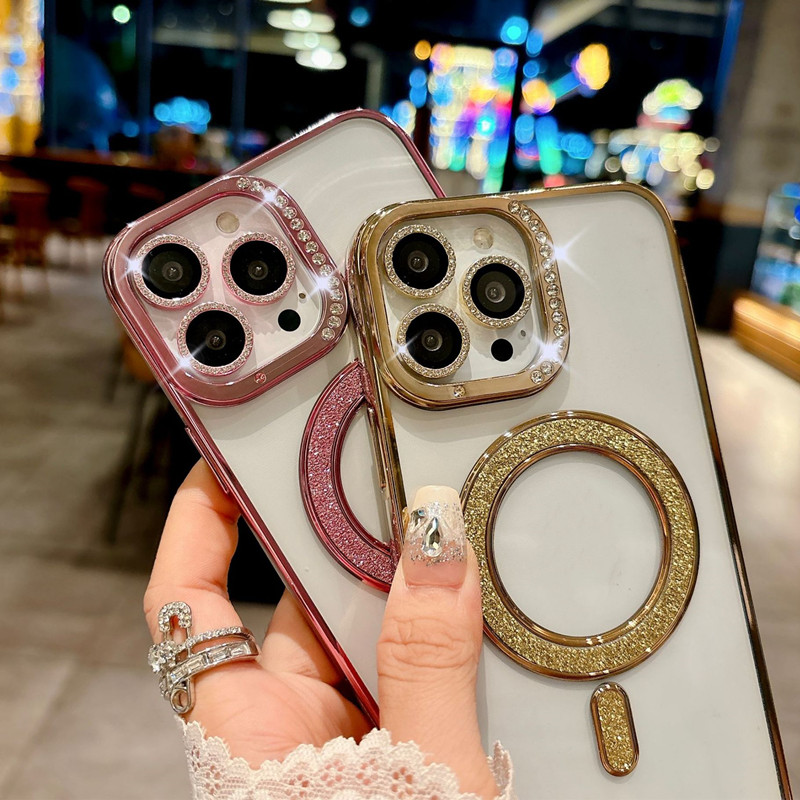 Luxury Glitter Magnetic Case for iPhone 11-16 Pro Max